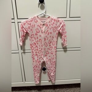 Kyte baby shakra leopard print snap romper